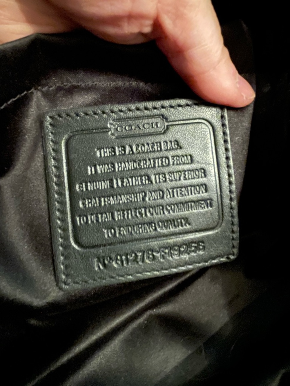 Coach Signature Stitched Leather Diaper-Tote Bag. A iPad can fit too - Picture 9 of 13